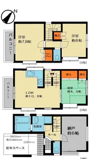 東京都文京区小日向1【一戸建】の間取り