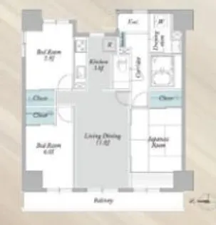 KENEDIX北赤羽【1階】の間取り