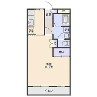 ハイツ大利根IIIA【1階】の間取り