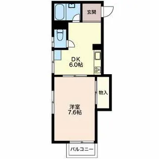 コーポピュア【2階】の間取り