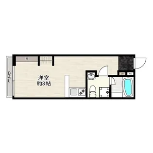 ラフェリシア神大寺【2階】の間取り