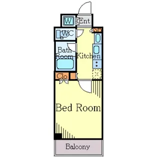 ルーブル川崎中丸子【4階】の間取り