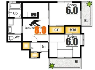 五島ビル【7階】の間取り