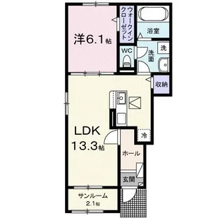 富夢想家 十一番館【1階】の間取り