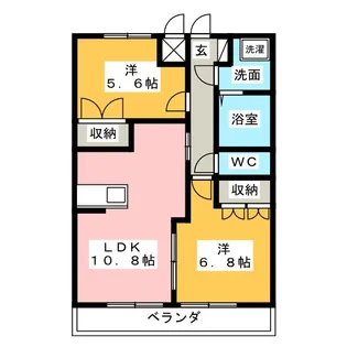 バルザック【2階】の間取り