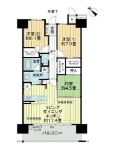 ミリカヒルズ2街区【4階】の間取り