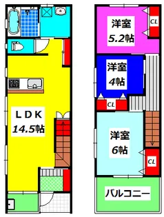 熊本県熊本市北区打越町【一戸建】の間取り
