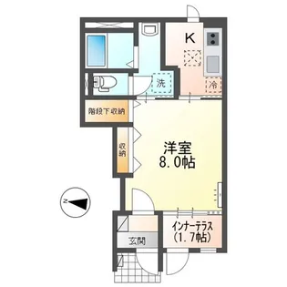 アン ルシオール(un luciole)【1階】の間取り