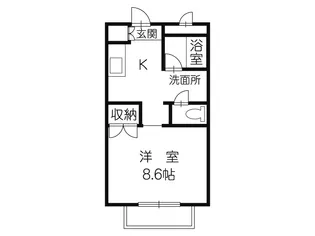 グリーンCF【1階】の間取り
