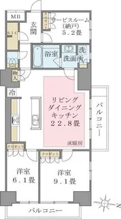 Brillia ist 東雲キャナルコート【7階】の間取り