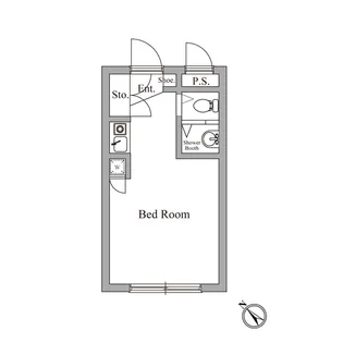 サンパレス中野坂上【2階】の間取り