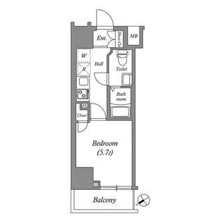 GENOVIAお花茶屋skygarden【4階】の間取り
