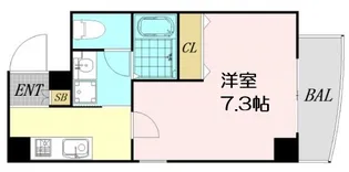 ラ・フォンテ大国【9階】の間取り