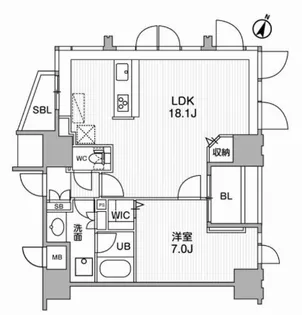東京都千代田区東神田1【マンション】の間取り