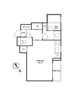 ミルーム南青山【3階】の間取り