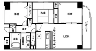 サンスカイ【5階】の間取り