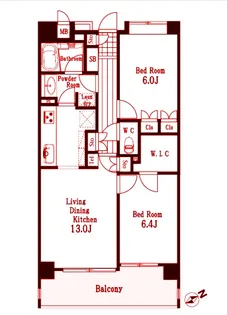 ルリエ大船【2階】の間取り