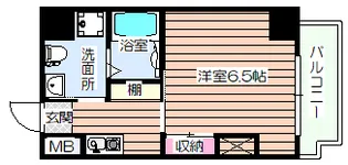 JJ COURT市元【10階】の間取り