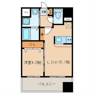 ランドマーク和白【3階】の間取り