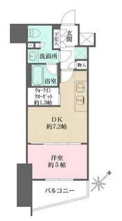 ザ・パークワンズ渋谷本町【5階】の間取り