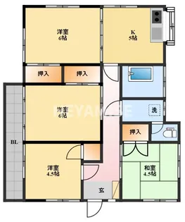 ラ・フォレット大園【2階】の間取り