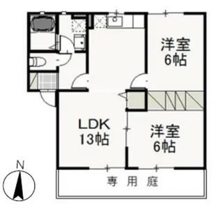 ベリーオーライ【1階】の間取り