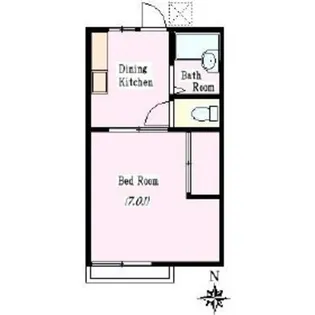 ビナージュ横山【1階】の間取り