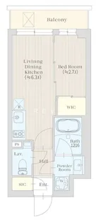 イプセ高輪台【4階】の間取り