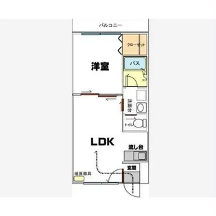 ピュアパレス五稜郭【6階】の間取り