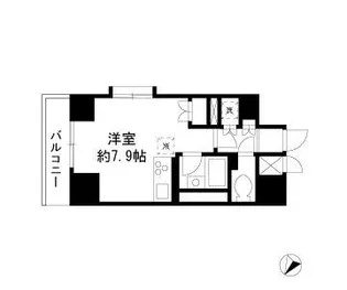 ダイヤモンドレジデンス勝どき【5階】の間取り