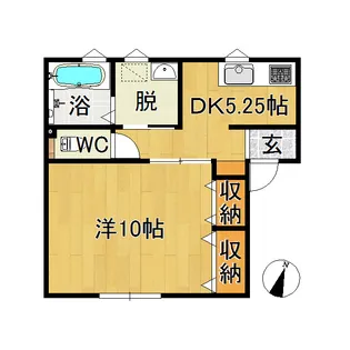 サンアベニュー新寺町【1階】の間取り