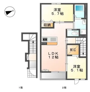 ラ・ルーチェ【2階】の間取り