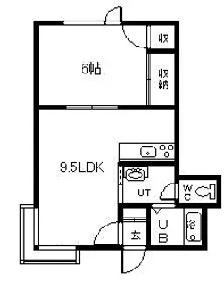 タウンズ4・9【2階】の間取り