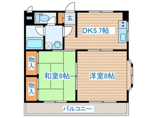 サンライズ三神峯【1階】の間取り