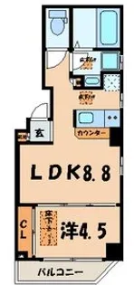 ラヴァンス【4階】の間取り
