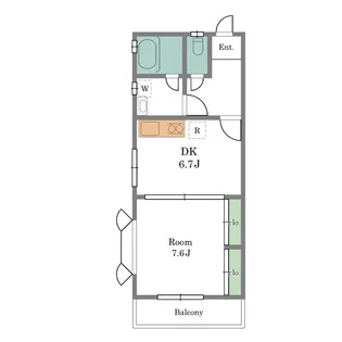 ベルハイツIII【1階】の間取り