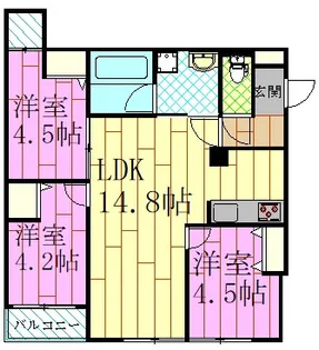 MOCRAFT中葛西【1階】の間取り