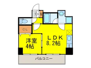 LUVIAS堺【8階】の間取り