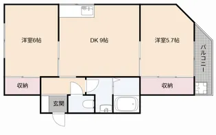 フレンドコーポさわらぎ【3階】の間取り