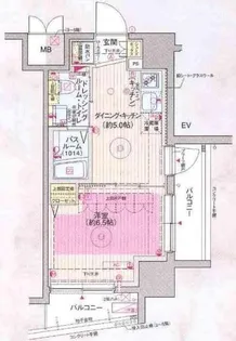 エステムプラザ飯田橋タワーレジデンス【4階】の間取り