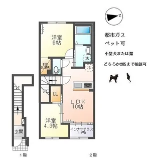 アルパインローズ C【2階】の間取り
