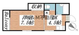 ハイムまことB棟【2階】の間取り