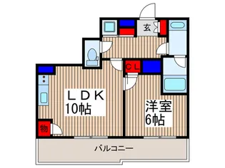 ドゥーエ大宮【1階】の間取り