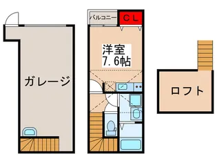 SKガレジオ東鎌ケ谷【2階】の間取り