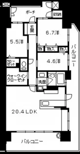 ヴェルディ古市駅前【6階】の間取り