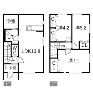 jeu de first B【2階】の間取り