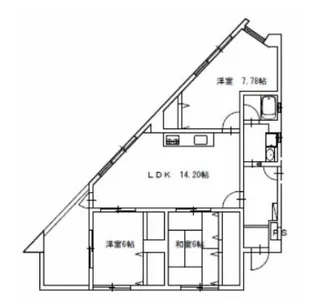 和田パークマンション【3階】の間取り