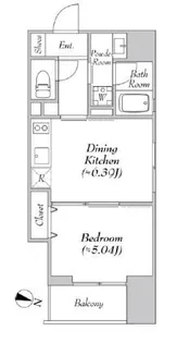 エルスタンザ神田須田町【6階】の間取り
