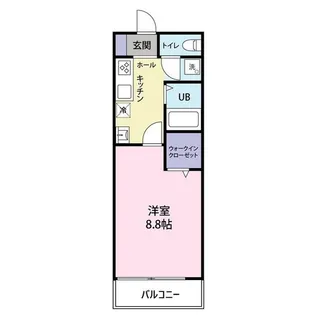 ラ・ヴィーユ壱番館【1階】の間取り