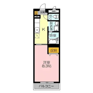三記マンション日野【2階】の間取り